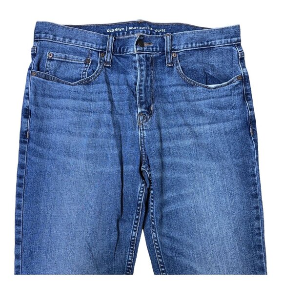 Old Navy Womens Boot-Cut Jeans 34X32 Blue Denim Cotton Blend - Picture 3 of 6